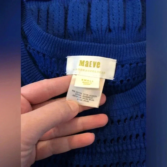 Maeve by Anthropologie Women’s S Promenade Knit Dress in Blue - VGUC! - Picture 14 of 16